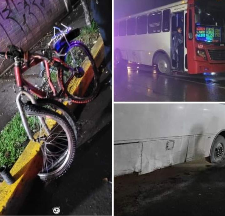Autobús de pasajeros atr0pella a abuelito en su bici y se da a la fuga ...