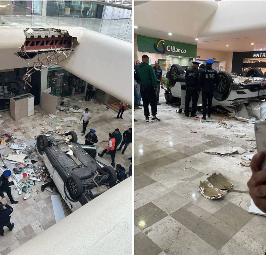 Grave Accidente en Plaza Lilas: Mujer Cae con su Auto desde el Tercer ...