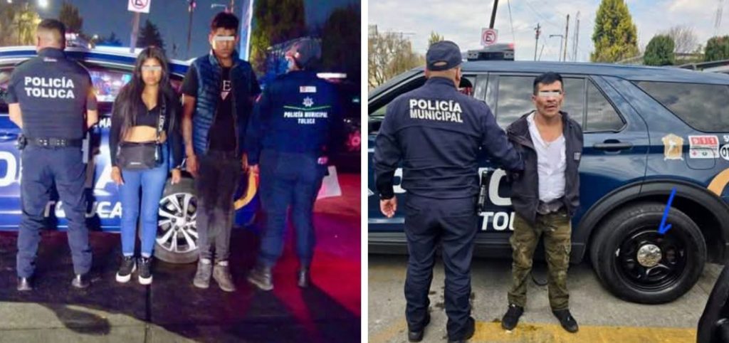 Detienen a presunto extorsionador y a dos jóvenes por robo en Toluca ...