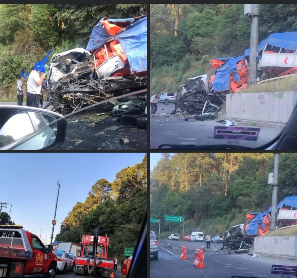 Choque de tráileres deja un fallecido y tres lesionados en la Toluca ...